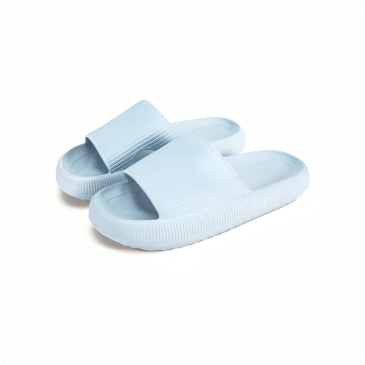 Utvalg av ergonomiske unisex tøfler i ulike farger. Støtdempende såle og komfortabel EVA skum.