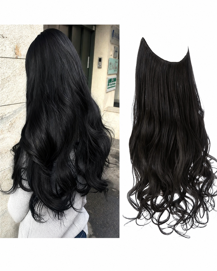 Usynlige hårforlengelser for allsidig styling. Skap naturlig lengde og volum for enhver anledning.