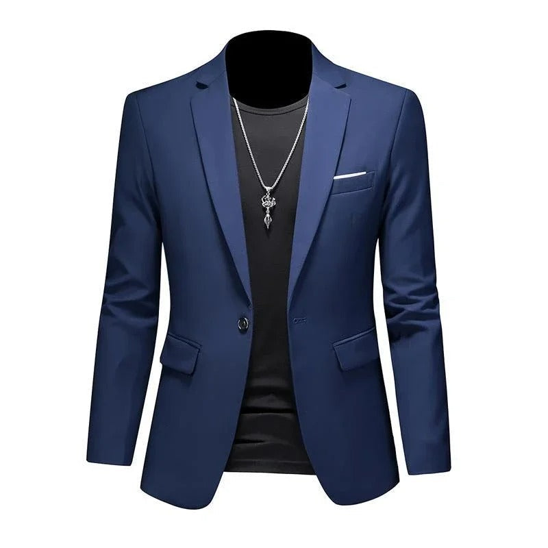Elegant menns kontor blazer, perfekt for å skape en profesjonell og stilig fremtoning, komfortabel.