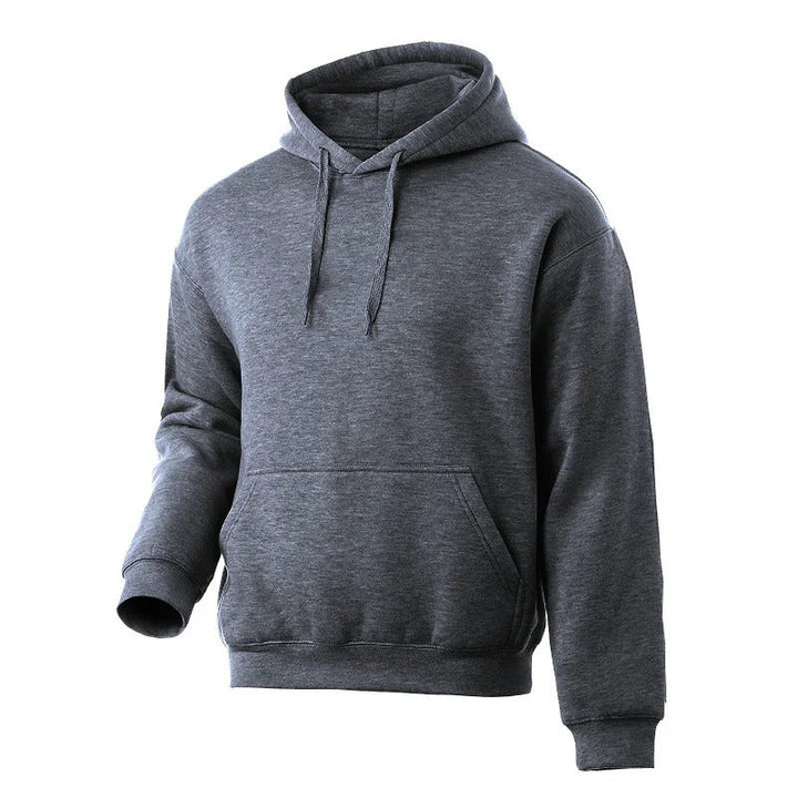 Menns oversize hettegenser i myk bomull, perfekt for komfortabel og stilfull hverdag. Grå casual pullover med hette.