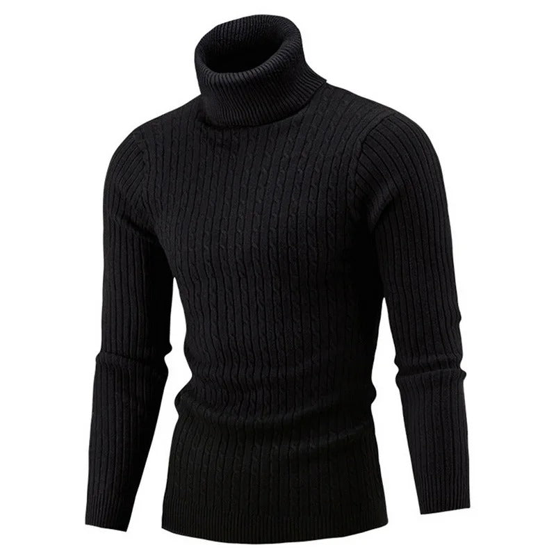 Menns slimfit rullehalsgenser i varm, stilfull design for hverdag.