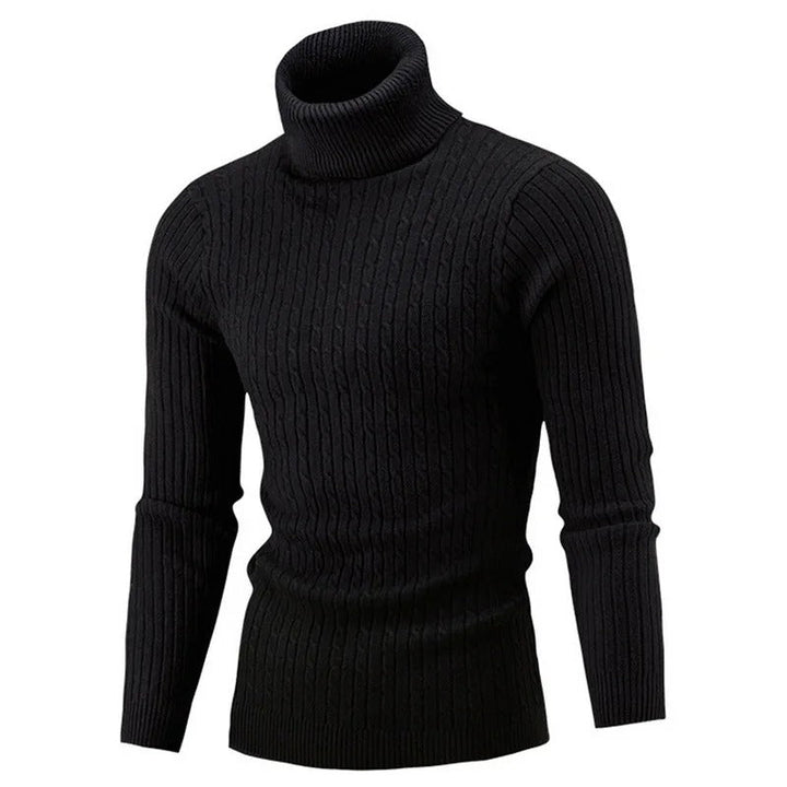 Menns slimfit rullehalsgenser i varm, stilfull design for hverdag.