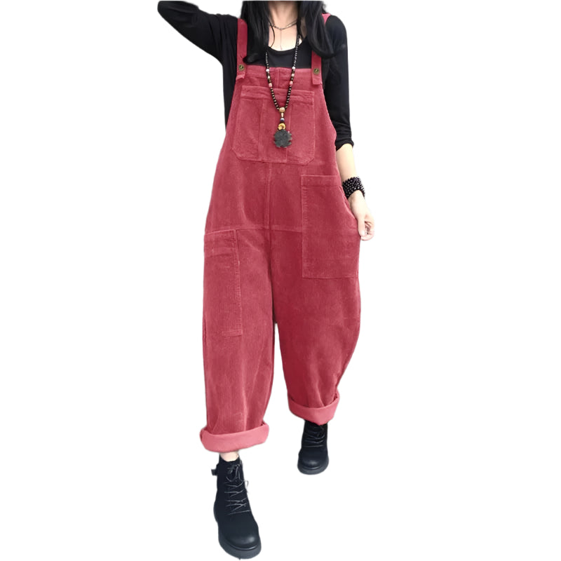 Kvinner jumpsuit med vide ben, perfekt for uanstrengt og komfortabel hverdagsstil.
