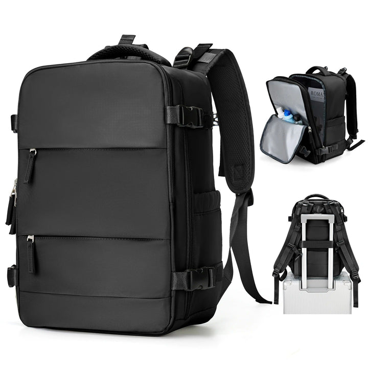 Unisex reise hyttebag ryggsekk for praktisk pakking. Romslig med organisering, ideell som håndbagasje.