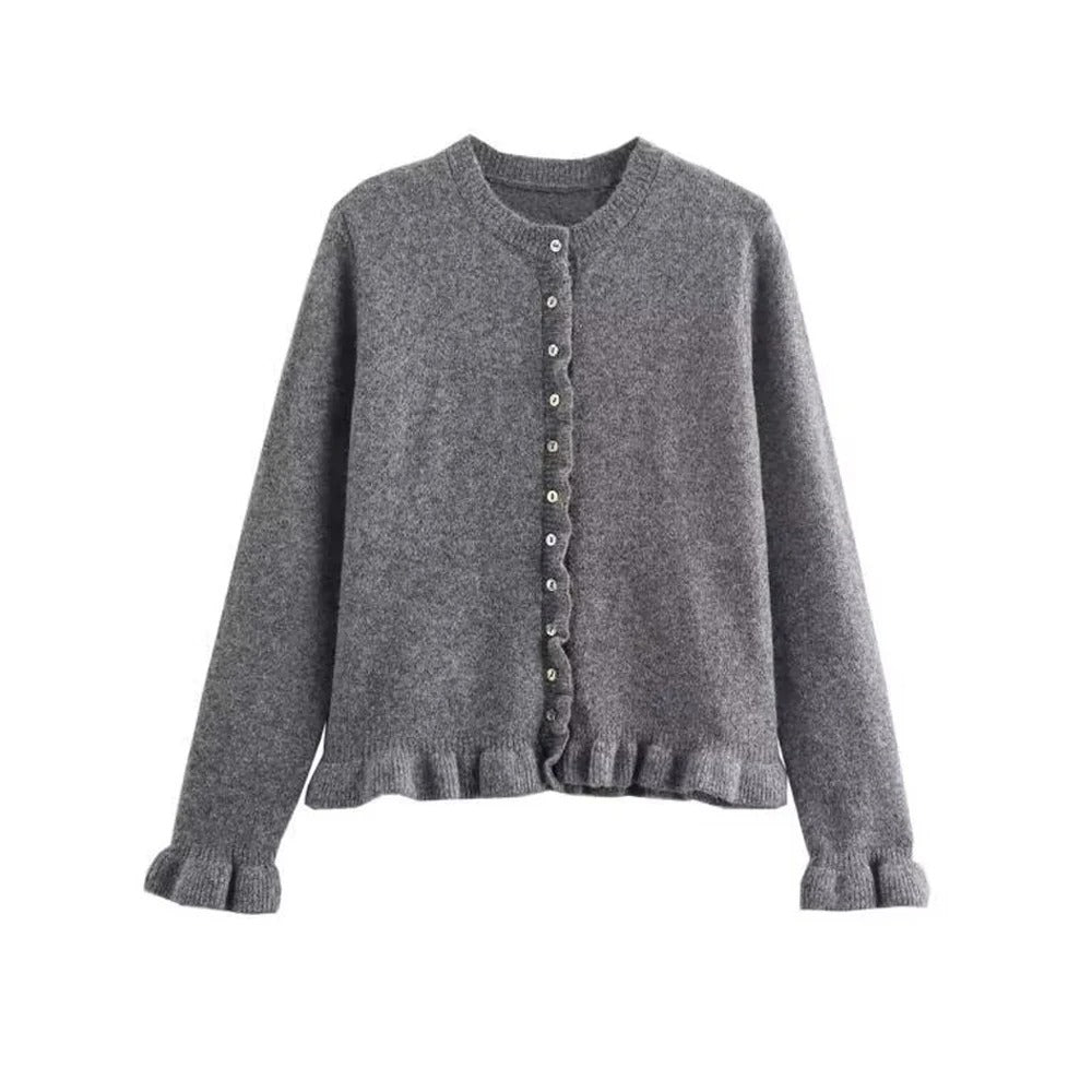 Teksturert strikket cardigan for kvinner. Stilfull og komfortabel damecardigan, perfekt for lagpålag.