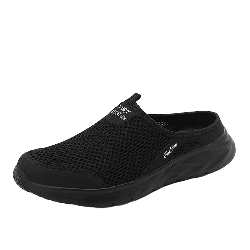 Menns pustende halvsko med lett slip-on komfort. Perfekt sommersko for avslappet fritid.