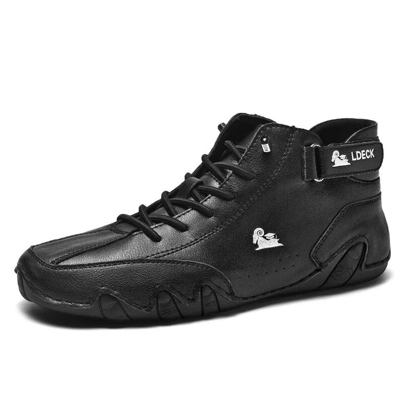 Vanntette joggesko for menn, høy topp, komfortable vintersko for utendørsbruk.