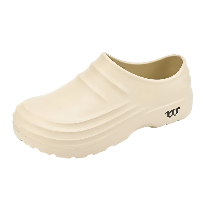 Ergonomiske arbeidssko for menn, sorte slip-on design med komfortabel passform for lange dager på jobb.