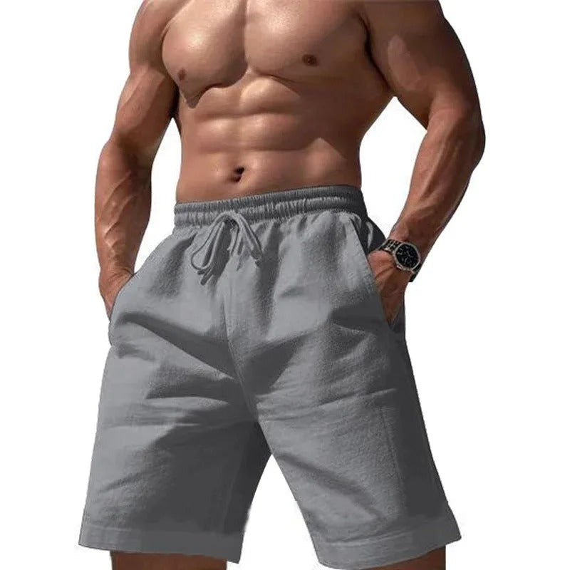Moderne elastiske mennsshorts for fritid, med komfortabel passform for sommer og hverdag.