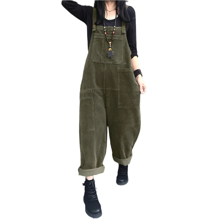 Myk og behagelig jumpsuit med vide ben til dame, for et avslappet og stilig antrekk.