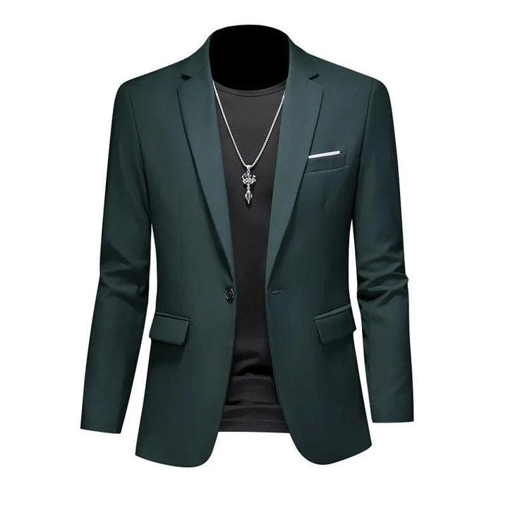 Formell menns blazer, ideell for kontor og fest. Klassisk snitt, stilren og komfortabel.