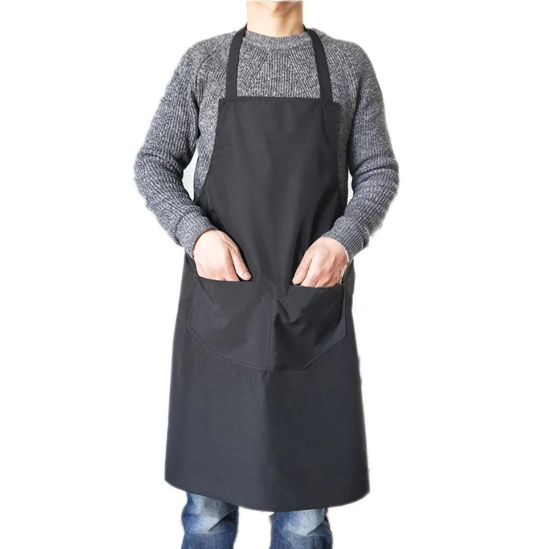 Kvalitets unisex kjøkkenforkle, vanntett og beskyttende. Ideelt for matlaging, grilling og alle kjøkkenaktiviteter.