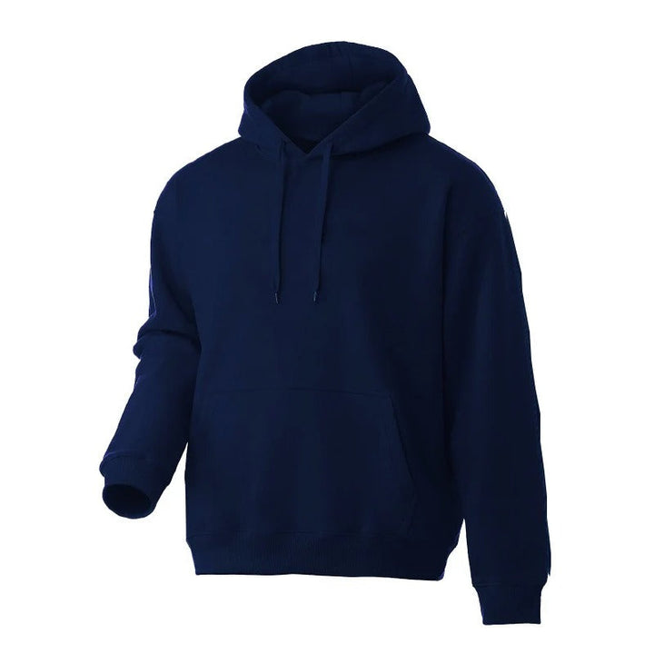 Casual herrepullover med hette, en moderne oversize genser designet for komfort og stil i hverdagen.