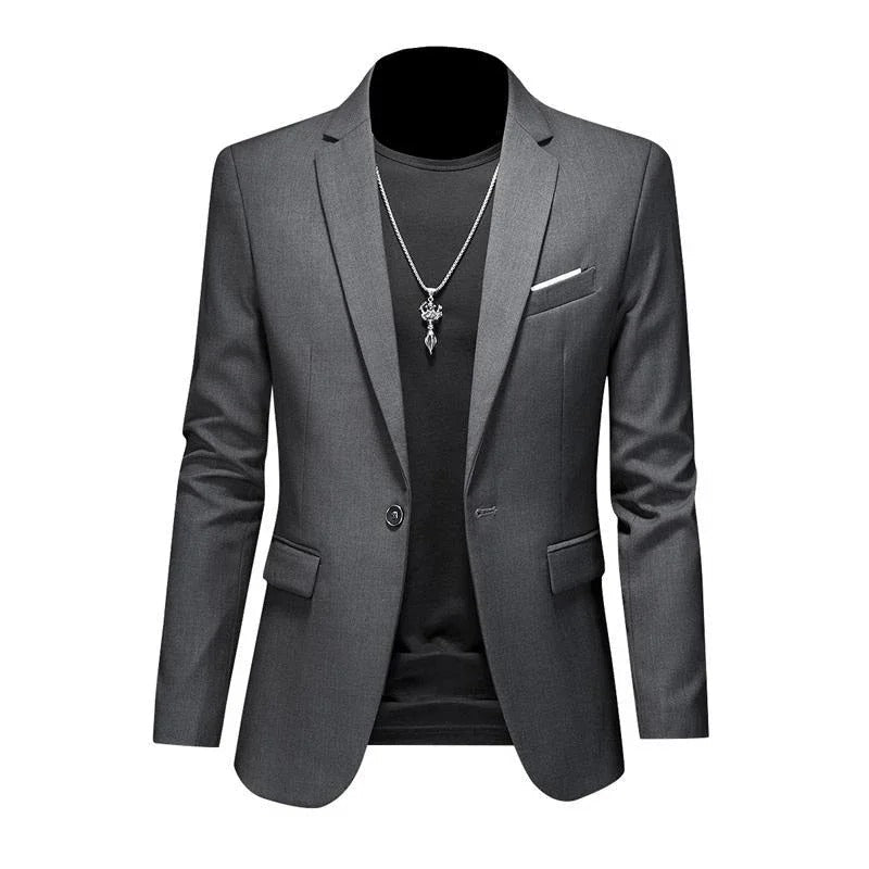 Menns business blazer i svart for en skarp og profesjonell look, komfortabel og stilig herrejakke.