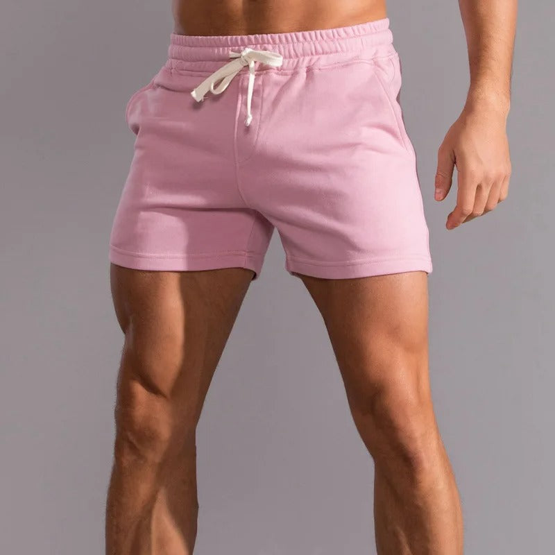 Mørkeblå casual herreshorts, pustende og lettvekt for komfortabel sommerbruk.