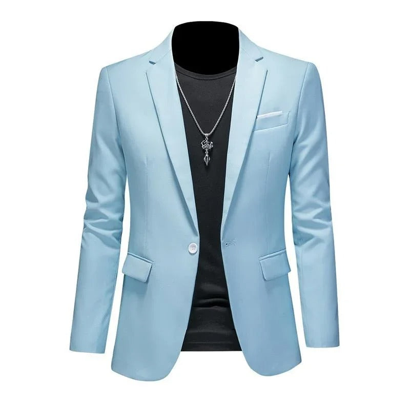 Stilren herre blazer i elegant design, perfekt for formelle anledninger og business, høy komfort.