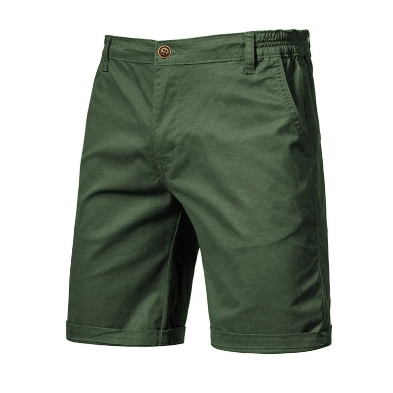 Myk ensfarget herreshorts. Optimal for fritid, sommer og komfortabel hverdagsbruk.