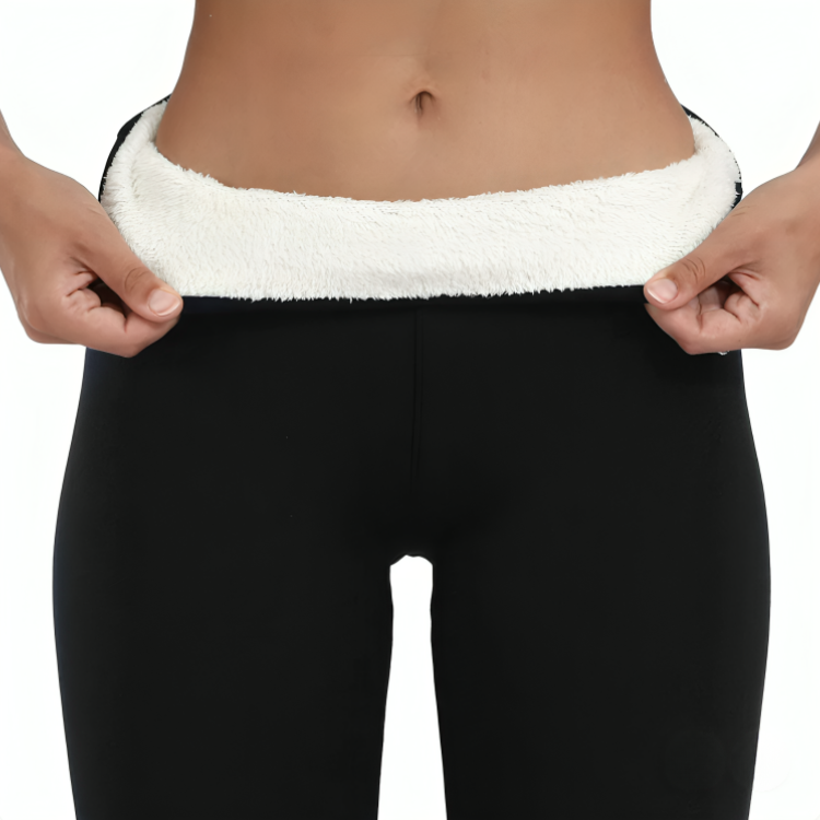 Varme termoleggings for damer med høy midje, perfekt for vinter og kuldebeskyttelse.
