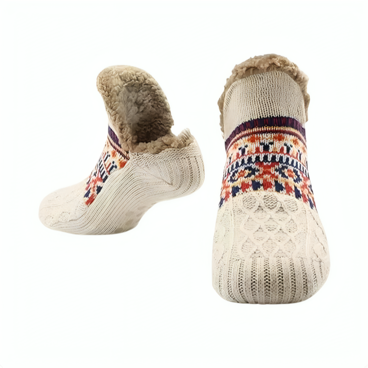 Myke unisex fleecesokker, ideelle for kalde føtter. Varme og komfortable innetøfler med tykk fleece.