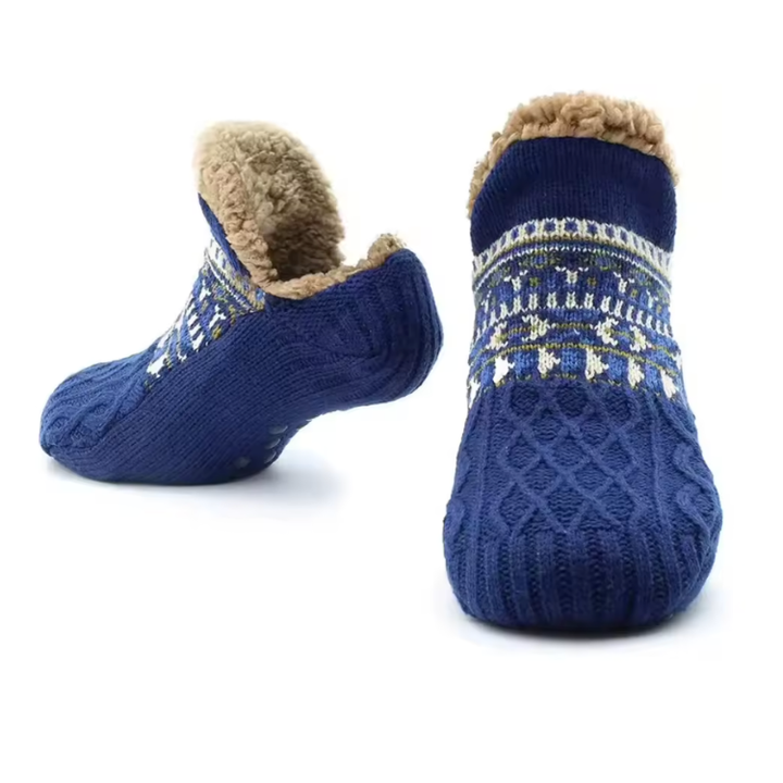 Komfortable anti-skli fleecesokker. Unisex design gir varme og trygghet som innetøfler for alle føtter.