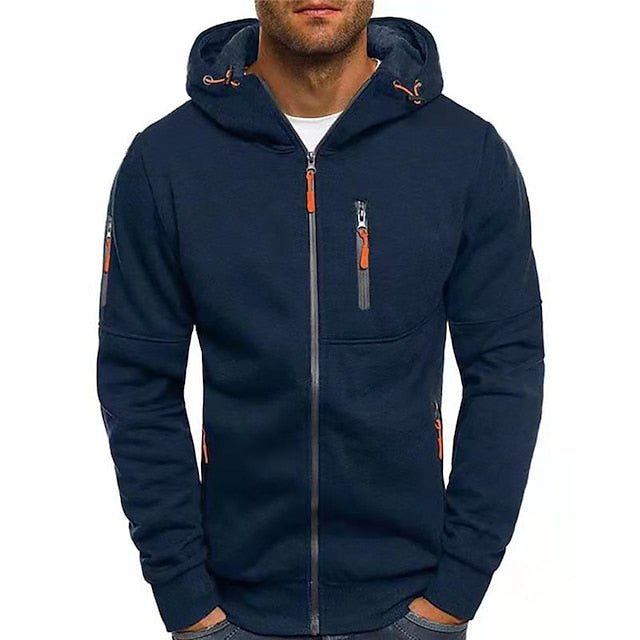 Komfortabel herre strikkejakke, myk og varm cardigan perfekt for et lag over skjorten.