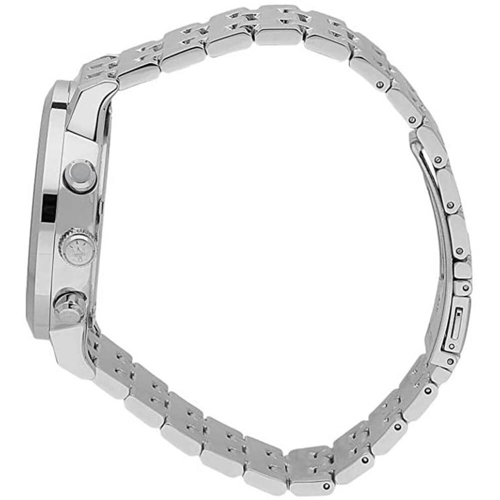 Klassisk kvarts armbåndsur for menn, elegant design. Robust stålklokke med kalender.