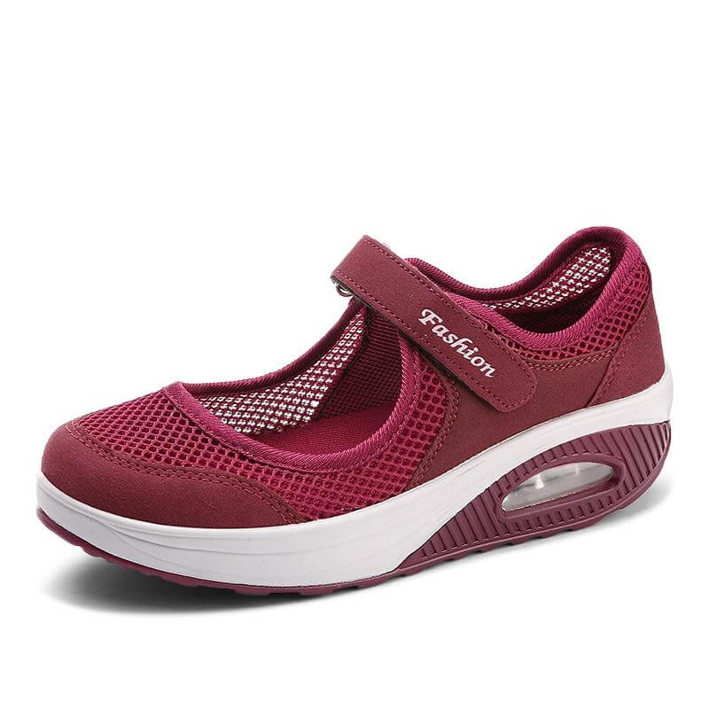 Kvinner pustende motesneakers for optimal komfort og fritid.